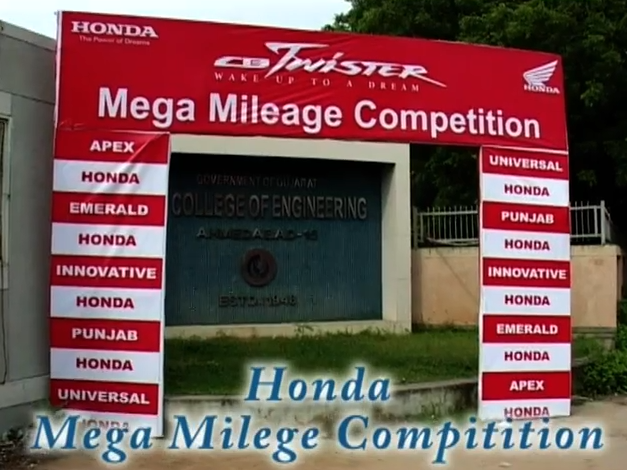 Ahmedabad CB Twister Mega Mileage contest